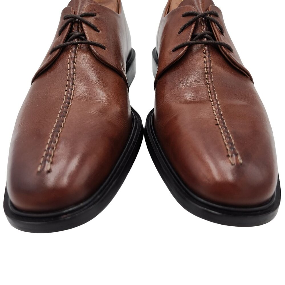 Cole Haan Beckett II Brown Leather Split-toe Derby Blucher Dress Shoes Mens 8.5M - Picture 9 of 13